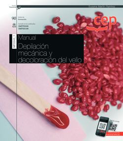 Manual. Depilación mecánica y decoloración del vello (Transversal: MF0345_1). Certificados de profesionalidad Imagen principal del producto