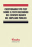 CUESTIONARIO TEST TEXTO REFUNDIDO ESTATUTO BASICO | GARCIA VALDERREY, MIGUEL ANGEL | RODIO EDICIONES | 9788418794292