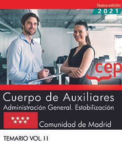 Cuerpo de Auxiliares. Administración General. Estabilización. Comunidad de Madrid. Temario Vol. II Imagen principal del producto