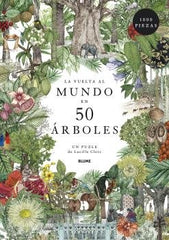 VUELTA AL MUNDO EN 50 ÁRBOLES. PUZLE I Drori, Jonathan;Clerc, Lucille I BLUME (Naturart) I 9788419094193