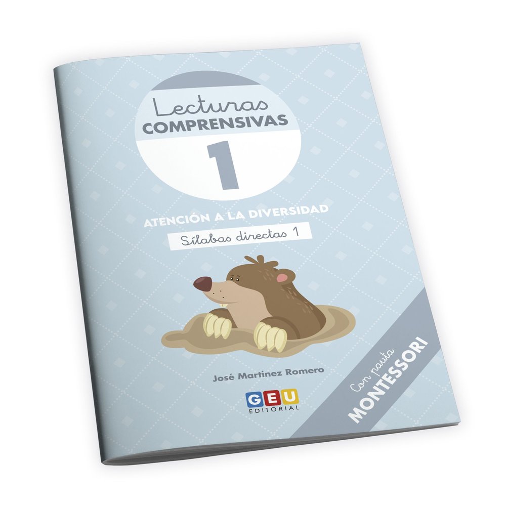 LECTURAS COMPRENSIVAS 1 PAUTA MONTESSORI INI,LECTOESCRITURA | MARTINEZ ROMERO, JOSE | GEU | 9788419646446