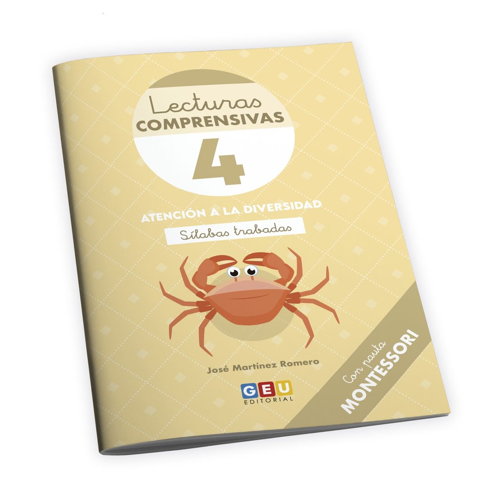 LECTURAS COMPRENSIVAS 4 PAUTA MONTESSORI INI,LECTOESCRITURA | MARTINEZ ROMERO, JOSE | GEU | 9788419646477
