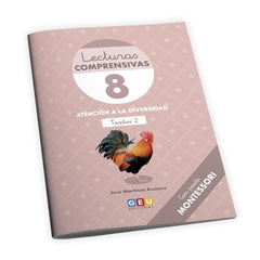 LECTURAS COMPRENSIVAS 8 PAUTA MONTESSORI INI,LECTOESCRITURA | MARTINEZ ROMERO,JOSE | GEU | 9788419646514