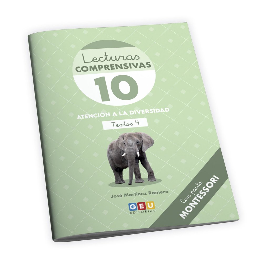 LECTURAS COMPRENSIVAS 10 PAUTA MONTESSORI IN,LECTOESCRITURA | MARTINEZ ROMERO,JOSE | GEU | 9788419646538 Imagen principal del producto