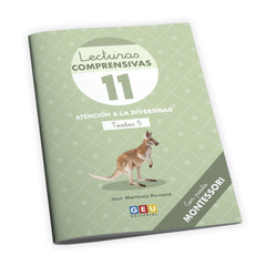 LECTURAS COMPRENSIVAS 11 PAUTA MONTESSORI IN,LECTOESCRITURA | MARTINEZ ROMERO,JOSE | GEU | 9788419646545