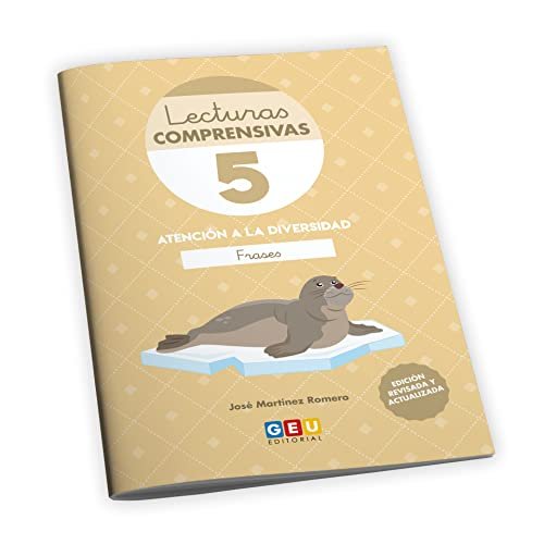 LECTURAS COMPRENSIVAS 5A 1ºEP FRASES ADAPT,CON PICTOGRAMAS | AA,VV | GEU | 9788419646972