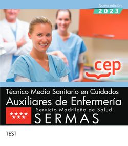Técnico Medio Sanitario en Cuidados Auxiliares de Enfermería. Servicio Madrileño de Salud (SERMAS). Test Imagen principal del producto