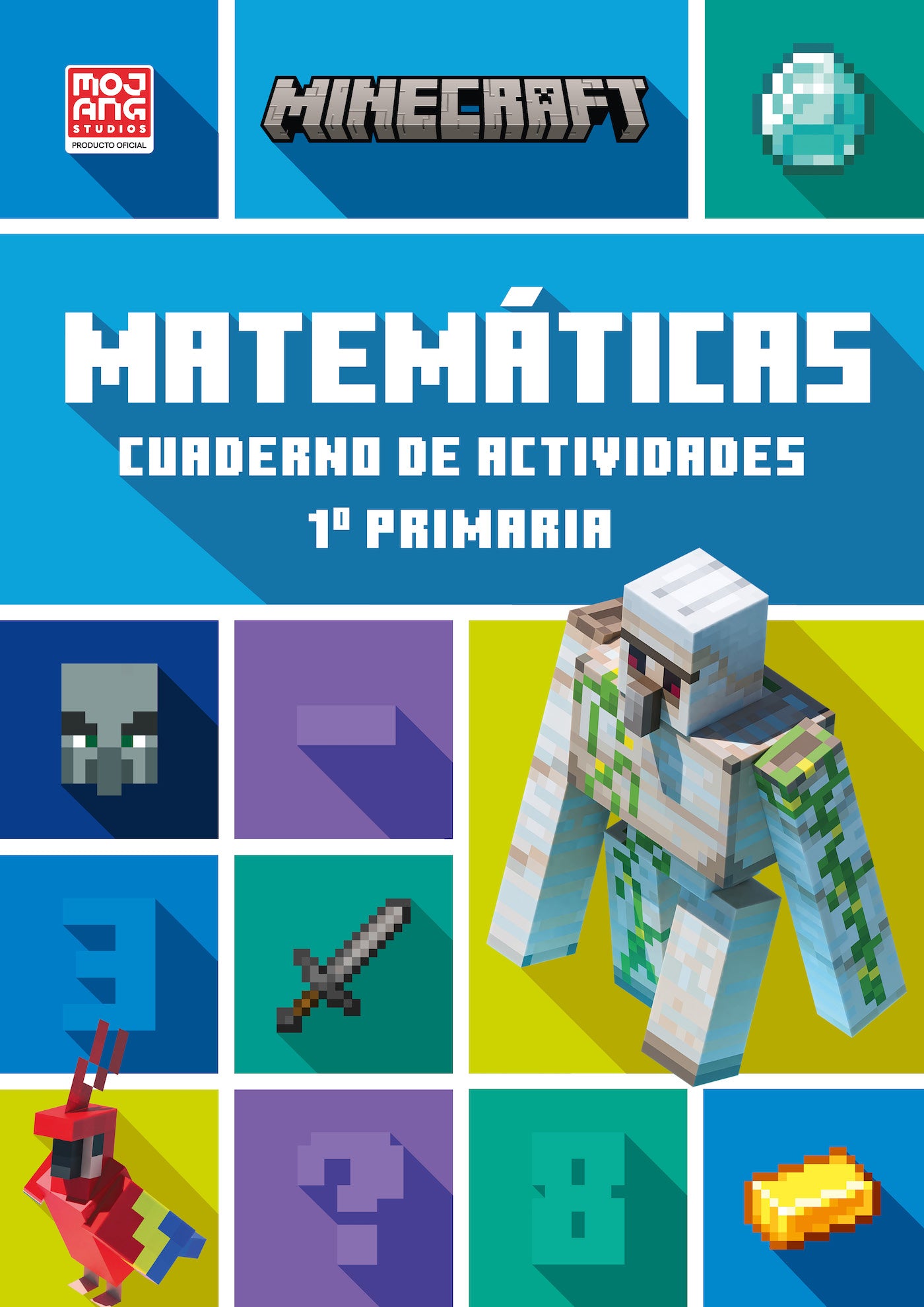 Minecraft Oficial: Cuaderno de Actividades, Matemáticas 1.º Primaria Imagen principal del producto