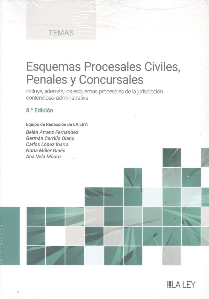 ESQUEMAS PROCESALES CIVILES PENALES Y CONCURSALES 8ª ED - 9788419905840