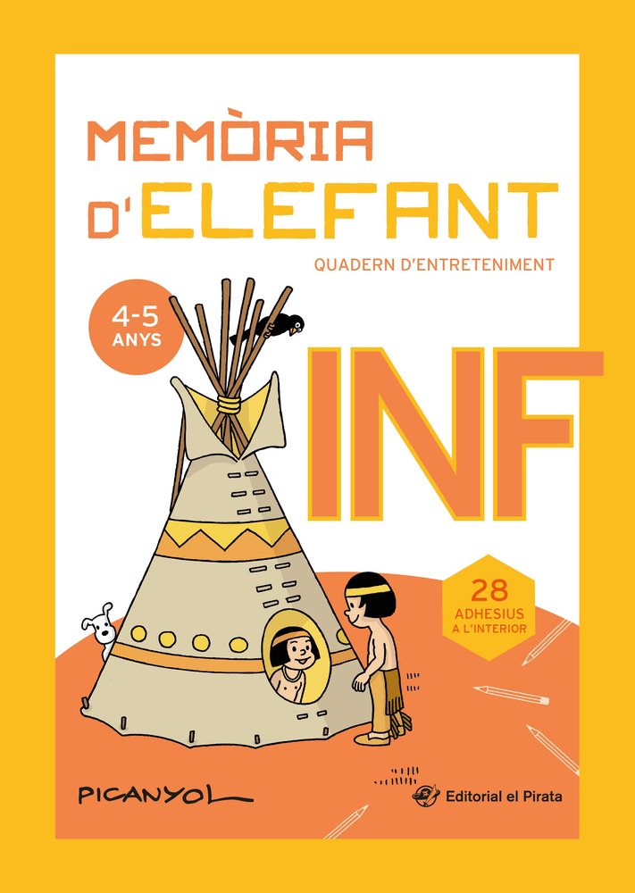Memòria D'elefant Infantil: Quadern de Vacances: Jocs Per a Nens de 4 I 5 Anys: Segon Cicle D'infantil: Quadern de Vacances: Quadern D'activitats: Quadernet D'activitats
