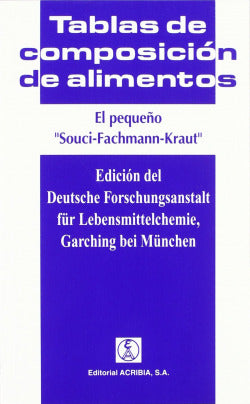 PEQUEÑO SOUCI-FACHMANN-KRAUT,EL | SOUCI, S, W,/FACHMANN, W,/KRAUT, H, | ACRIBIA EDITORIAL | 9788420008653