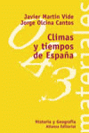 CLIMAS Y TIEMPOS DE ESPAÑA ALIANZA - 9788420657776