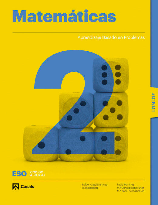 Matemáticas 2ºESO LOMLOE | Varios autores | 9788421873762 (CASALS) Imagen principal del producto