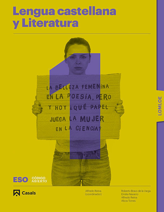 Lengua castellana y Literatura 1ºESO LOMLOE | Varios autores | 9788421874134 (CASALS) Imagen principal del producto
