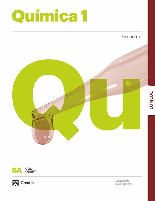 ✅ QUIMICA 1ºNB 22 LOMLOE CODIGO ABIERTO CAT/C,VAL/BAL I AA,VV I CASALS I 9788421874516 Imagen principal del producto