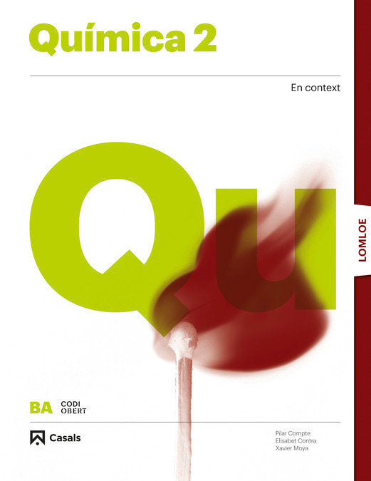 ✅ QUIMICA 2ºBACH CAT/C,VAL/BAL 23 LOMLOE CODIGO ABIERTO - 9788421874554