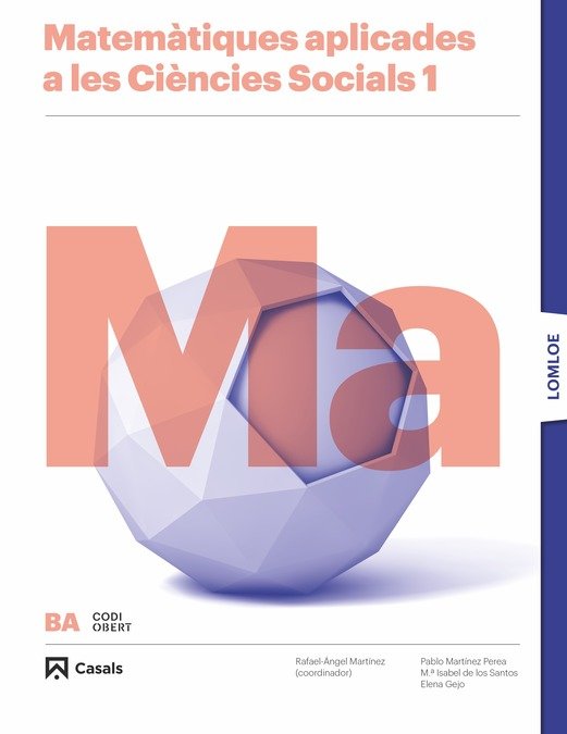 ✅ MATEMATIQUES CCSS 1ºNB 22 LOMLOE CODIGO ABIERTO CAT/C,VAL/B I AA,VV I CASALS I 9788421874592