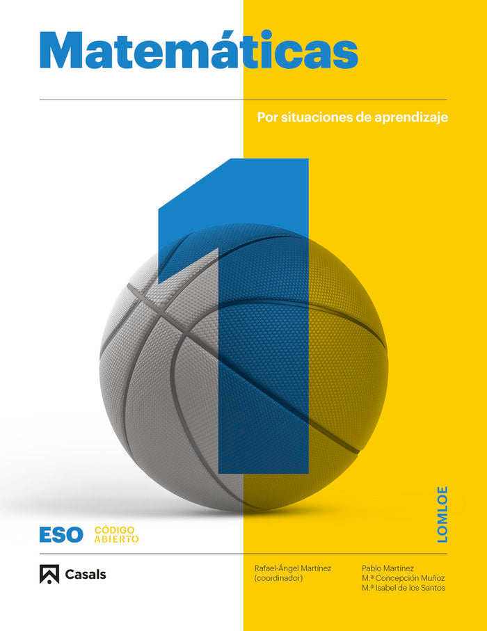 Matemáticas 1ºESO LOMLOE ANDALUCÍA | Varios autores | 9788421881811 (CASALS) Imagen principal del producto