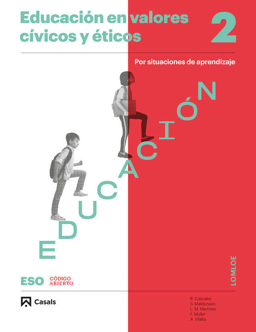 Educación en valores cívicos y éticos 2ºESO LOMLOE ANDALUCÍA | Varios autores | 9788421881989 (CASALS) Imagen principal del producto