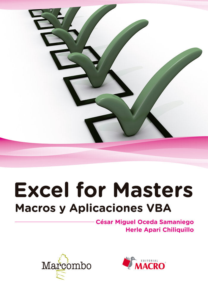 EXCEL FOR MASTERS MACROS Y APLICACIONES VBA - 9788426723291