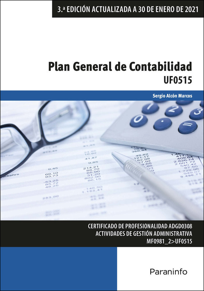 PLAN GENERAL DE CONTABILIDAD | ALCON MARCOS, SERGIO | PARANINFO | 9788428345095