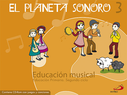 Música 3º EP Planeta Sonoro+cd 08 PAUMU3EP (San Pablo) - 9788428530750