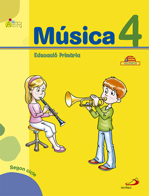 Música 4º EP Acord Libro+cuad Valencia 12 PAUMU14EP (San Pablo) - 9788428538039