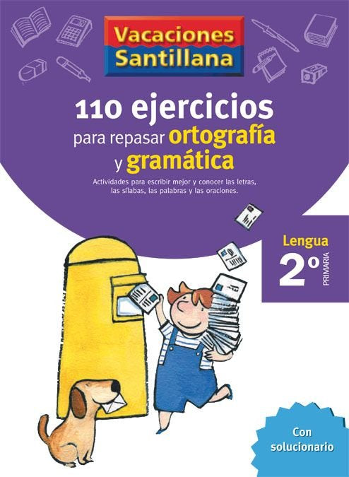 110 Ejercicios Ortografia Gramatica 2ºep 06 Vacaciones Imagen principal del producto