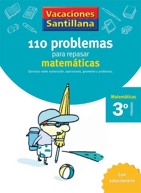 110 Problemas Repasar Matematicas 3ºep 06 Vacaciones Imagen principal del producto