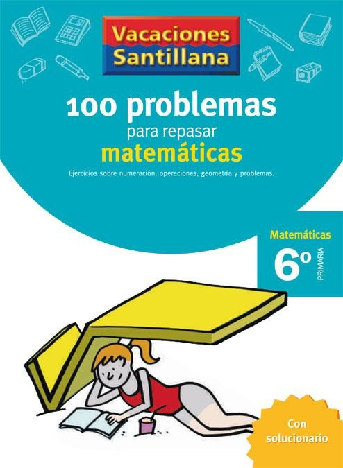100 Problemas Repasar Matematicas 6ºep 06 Vacaciones Imagen principal del producto