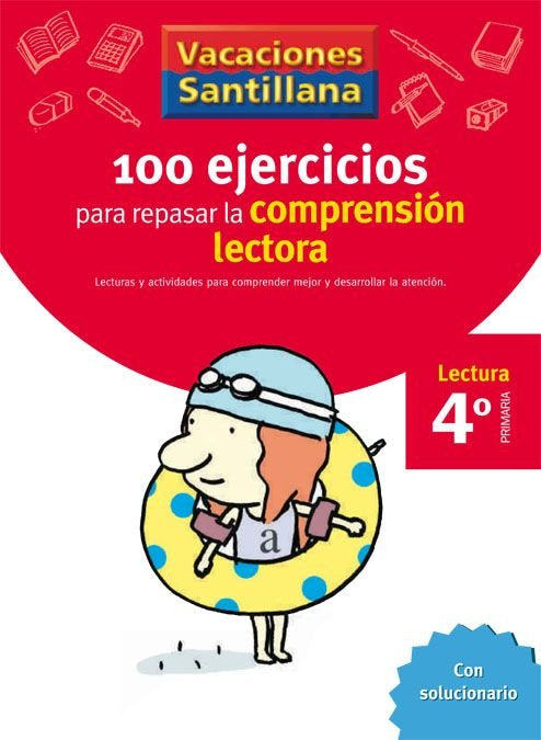 100 Ejercicios Comprension Lectora 4ºep 06 Vacaciones Imagen principal del producto