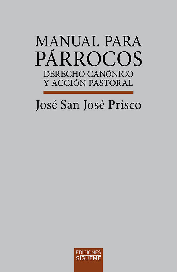 MANUAL PARA PARROCOS - 9788430121984 Imagen principal del producto