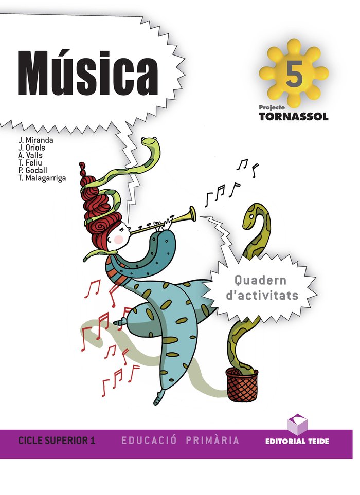 Quadern Música 5º EP Cataluña 10 Tornassol TEIMU15EP (Teide) - 9788430777280 Imagen principal del producto