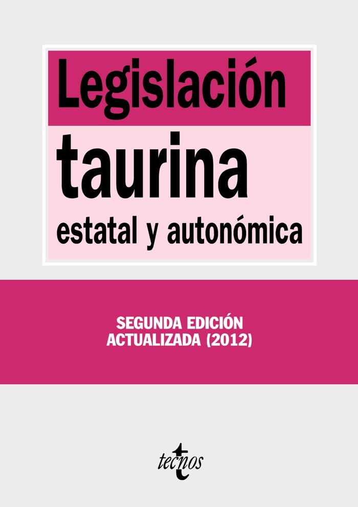 LEGISLACION TAURINA 2ªED - 9788430955015 Imagen principal del producto
