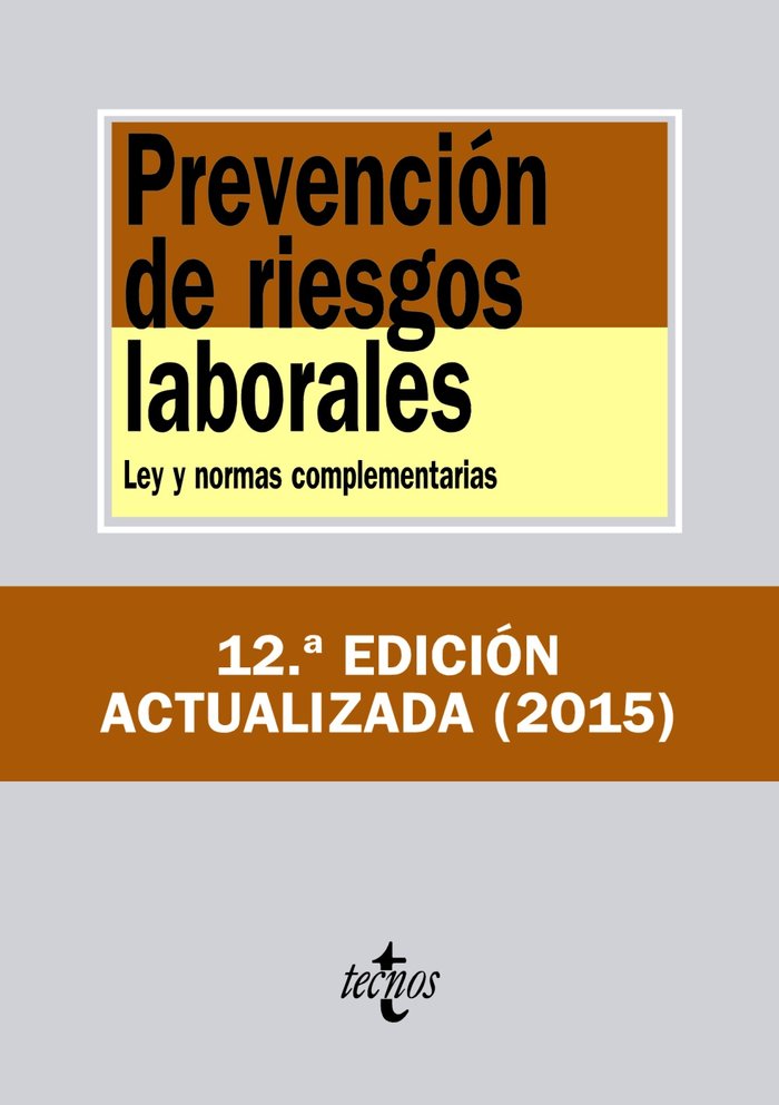 PREVENCION DE RIESGOS LABORALES 12ªED - 9788430955732 Imagen principal del producto