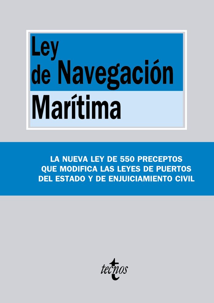 LEY DE LA NAVEGACION MARITIMA - 9788430964925 Imagen principal del producto