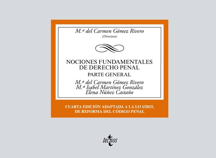 NOCIONES FUNDAMENTALES DE DERECHO PENAL PARTE GENERAL - 9788430974634
