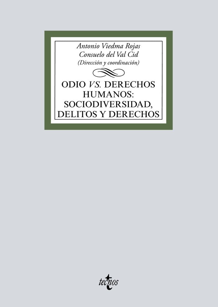 ODIO VS DERECHOS HUMANOS SOCIODIVERSIDAD DELITOS Y DERECHO - 9788430977048 Imagen principal del producto