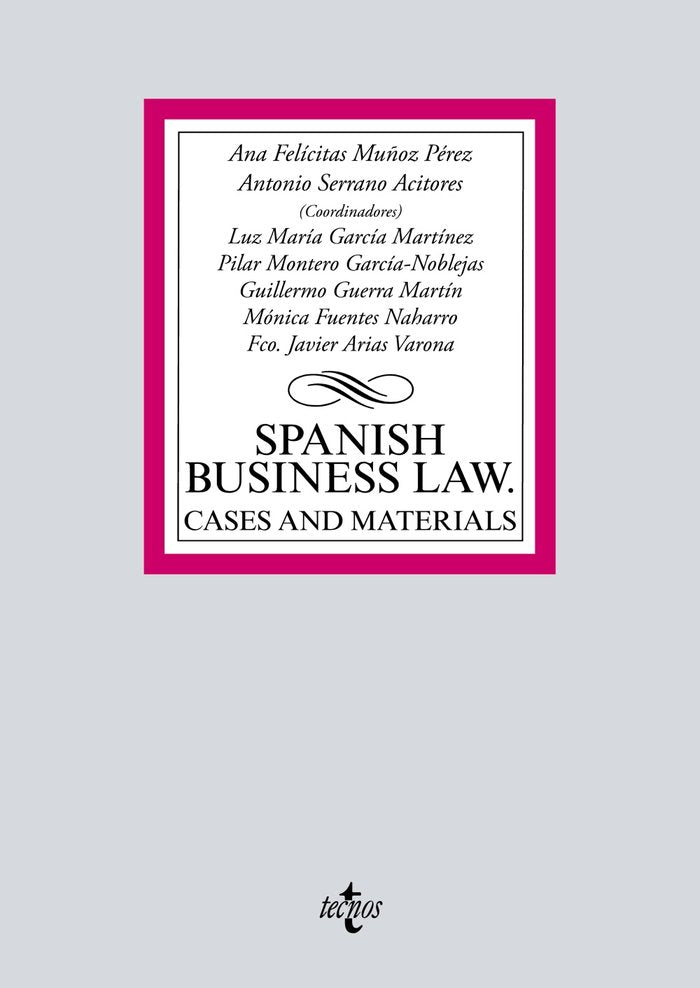 SPANISH BUSINESS LAW CASES AND MATERIALS - 9788430980321 Imagen principal del producto