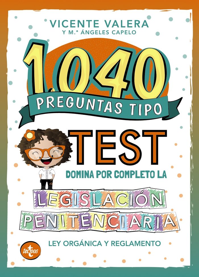 1040 PREGUNTAS TIPO TEST LEGISLACION PENITENCIARIA - 9788430981083 Imagen principal del producto