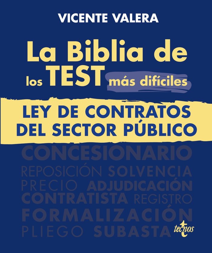 LA BIBLIA DE LOS TEST MAS DIFICILES DE LA LEY DE CONTRATOS D - 9788430987238 Imagen principal del producto