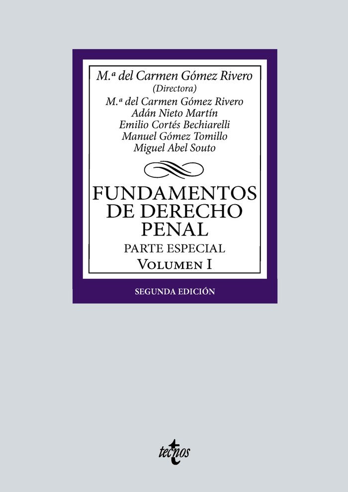 FUNDAMENTOS DE DERECHO PENAL VOLUMEN I PARTE ESPECIAL - 9788430988273 Imagen principal del producto