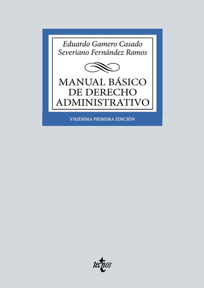 MANUAL BASICO DE DERECHO ADMINISTRATIVO - 9788430990542 Imagen principal del producto