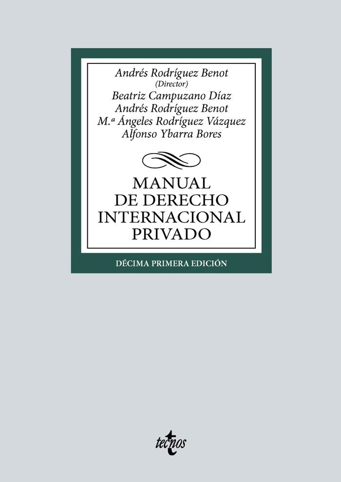 MANUAL DE DERECHO INTERNACIONAL PRIVADO - 9788430990764