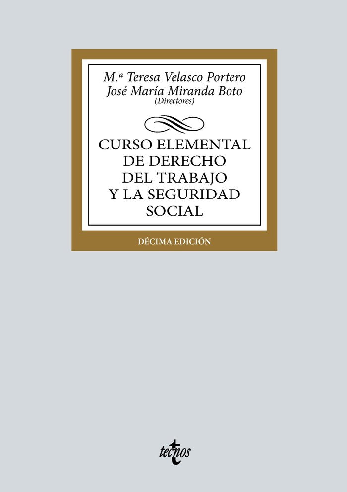 CURSO ELEMENTAL DE DERECHO DEL TRABAJO Y LA SEGURIDAD SOCIAL - 9788430990771 Imagen principal del producto