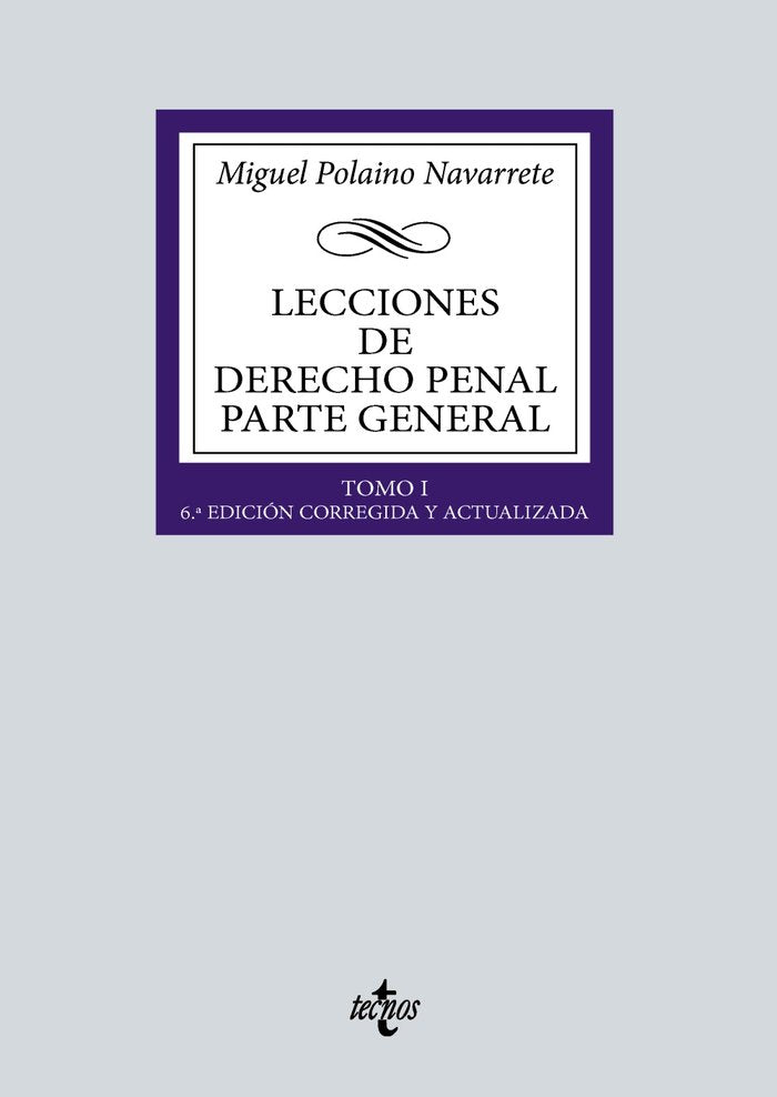 LECCIONES DE DERECHO PENAL PARTE GENERAL - 9788430991624 Imagen principal del producto