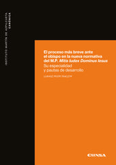 EL PROCESO MAS BREVE ANTE EL OBISPO EN LA NUEVA NORMATIVA DE - 9788431334345