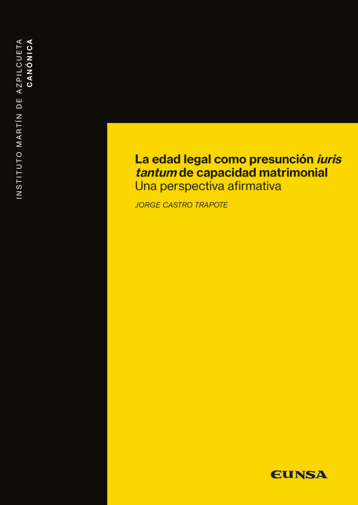 EDAD LEGAL COMO PRESUNCION IURIS TANTUMLA - 9788431335588