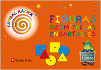 FIGURAS GEOMETRICAS 1 EI 3-4 AÑOS ESPIRAL MAGICA 10 | Varios Autores | 9788431696818 (Vicens Vives)