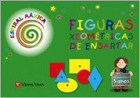 ESPIRAL MAGICA 3 FIGURAS XEOMETRICAS 5 ANYS 10 | CEBALLOS GUERRERO, ISABEL : RUIZ ESPINO, | 9788431697761 (Vicens Vives) Imagen principal del producto